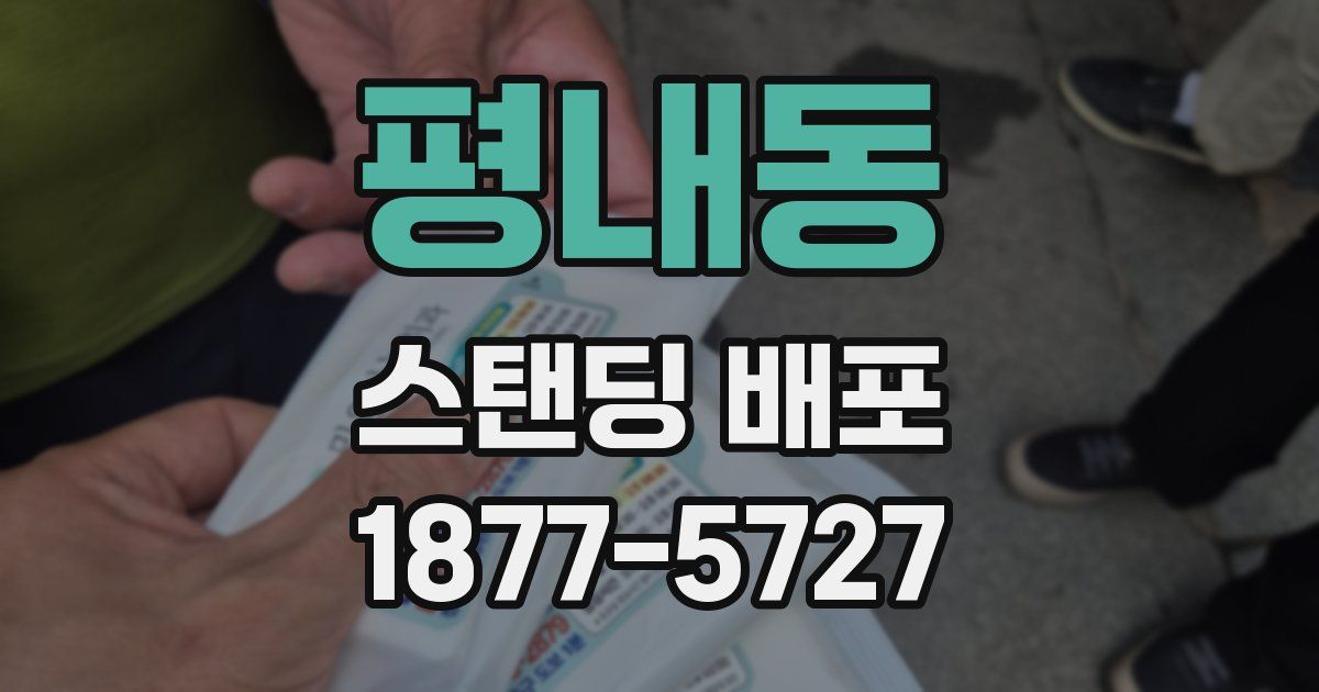 평내동 스탠딩 배포