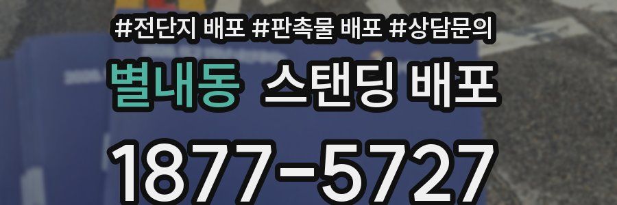별내동 스탠딩 배포