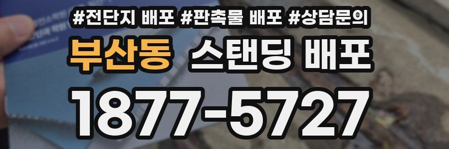 부산동 스탠딩 배포