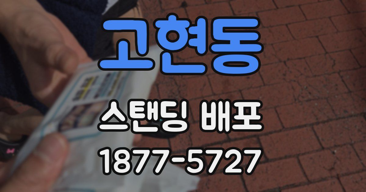 고현동 스탠딩 배포