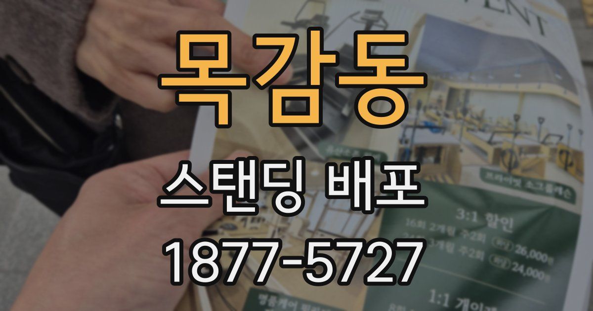 목감동 스탠딩 배포