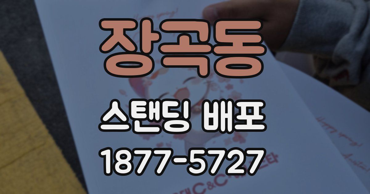 장곡동 스탠딩 배포
