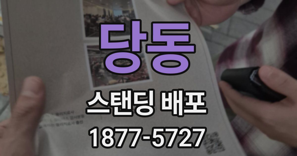 당동 스탠딩 배포