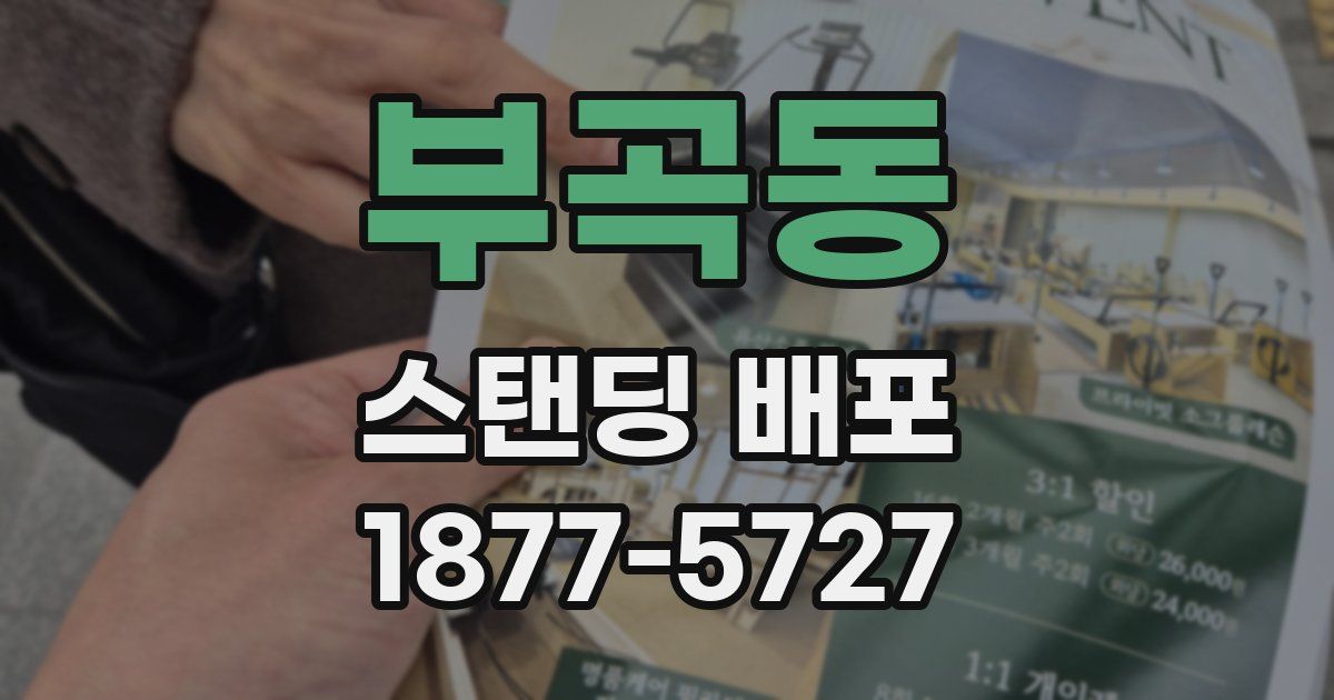 부곡동 스탠딩 배포