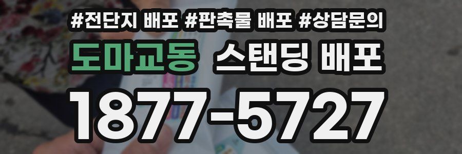 도마교동 스탠딩 배포