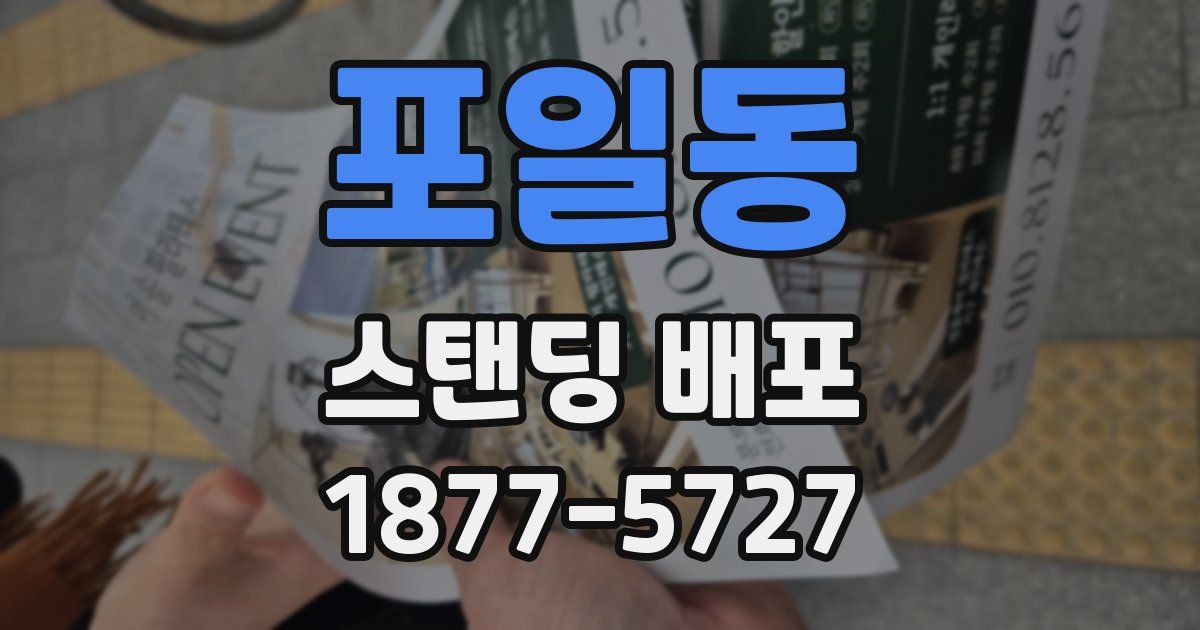 포일동 스탠딩 배포