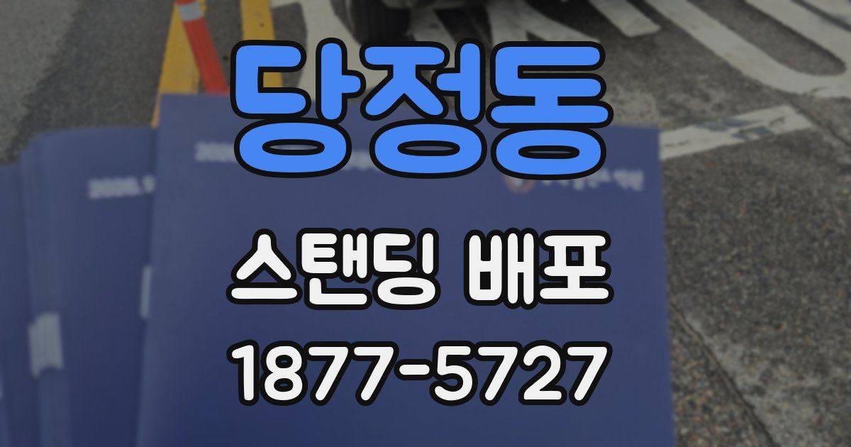 당정동 스탠딩 배포