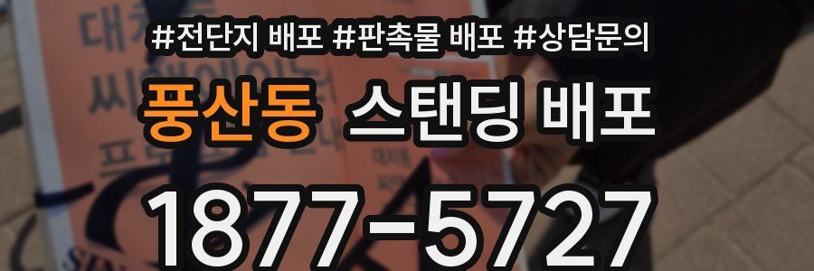 풍산동 스탠딩 배포