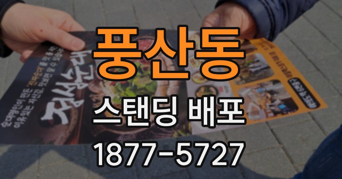 풍산동 스탠딩 배포