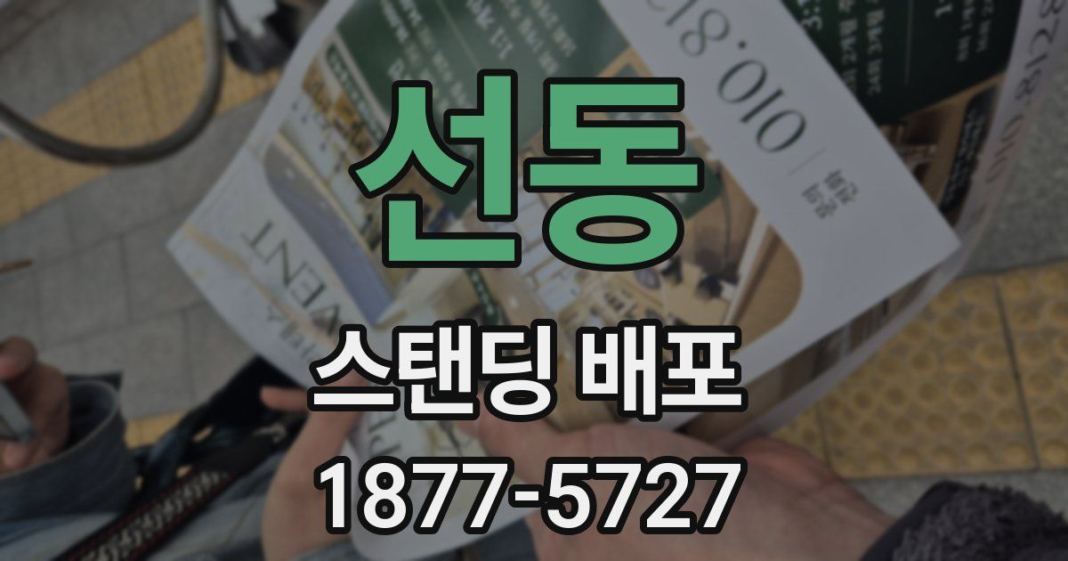선동 스탠딩 배포