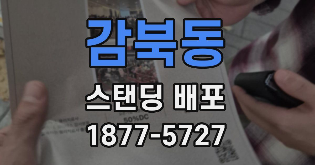감북동 스탠딩 배포
