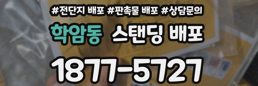 학암동 스탠딩 배포