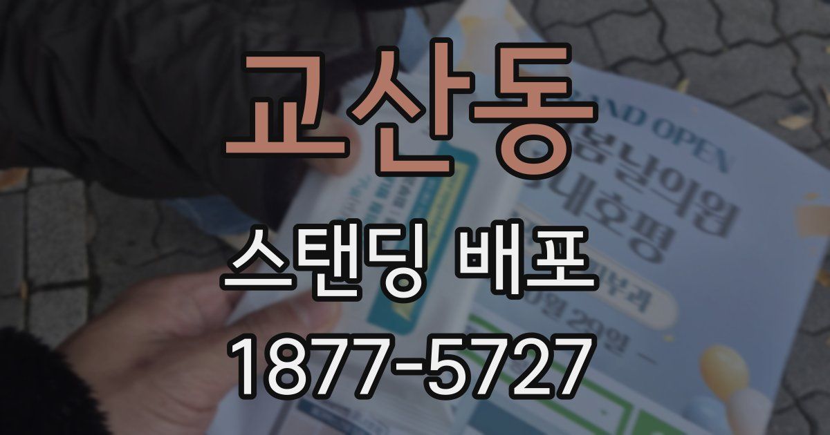 교산동 스탠딩 배포