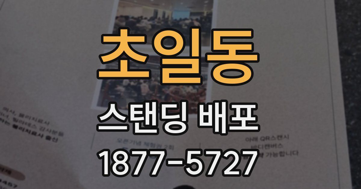 초일동 스탠딩 배포