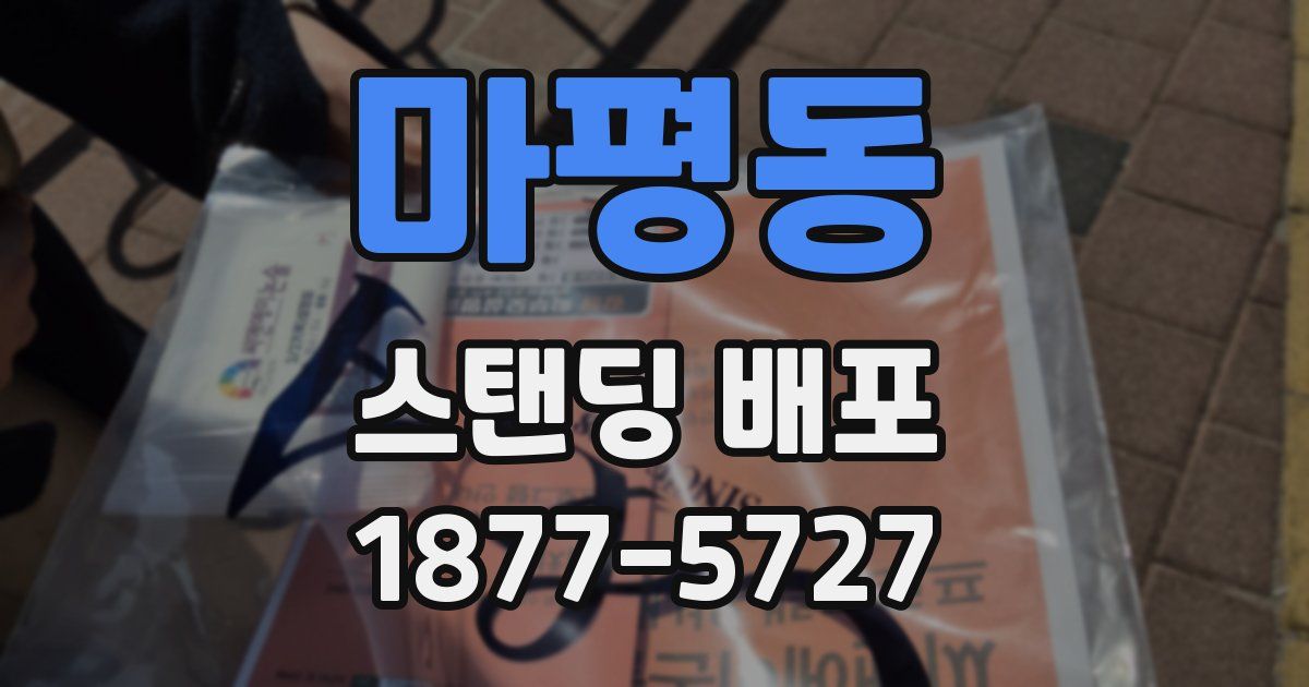 마평동 스탠딩 배포