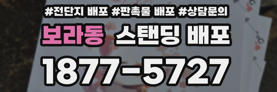 보라동 스탠딩 배포