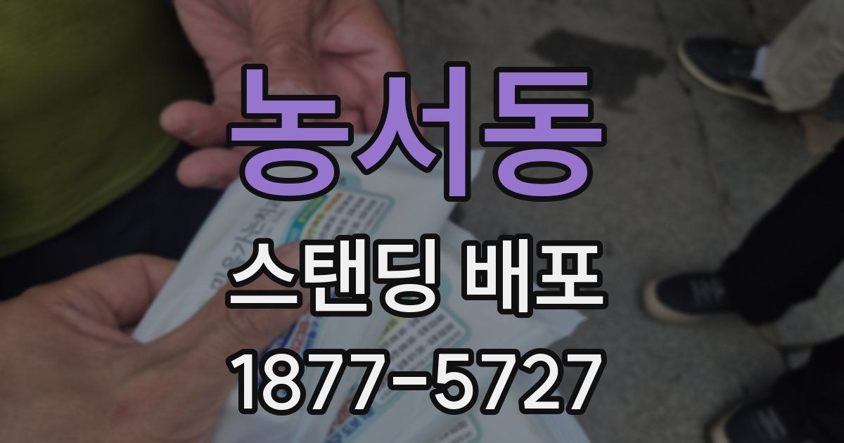 농서동 스탠딩 배포