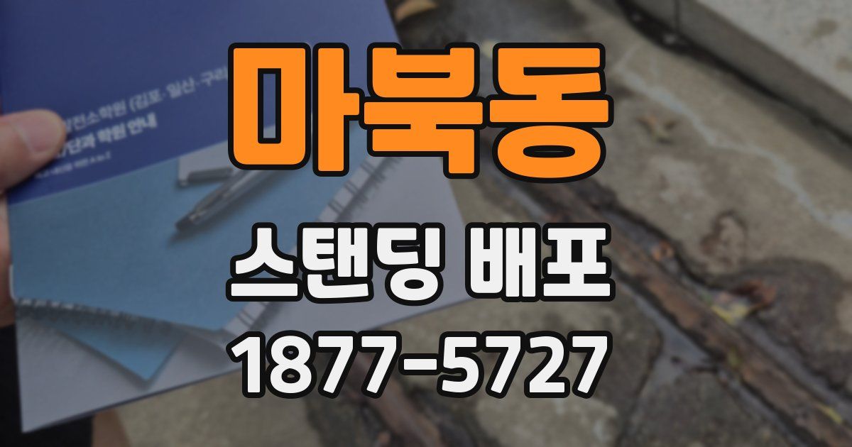 마북동 스탠딩 배포