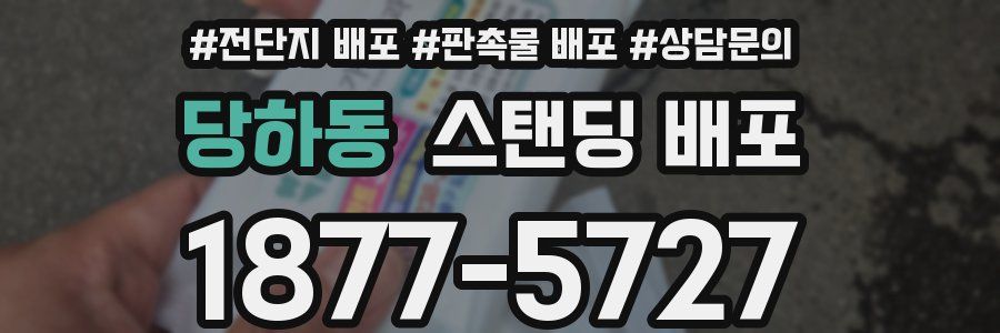 당하동 스탠딩 배포