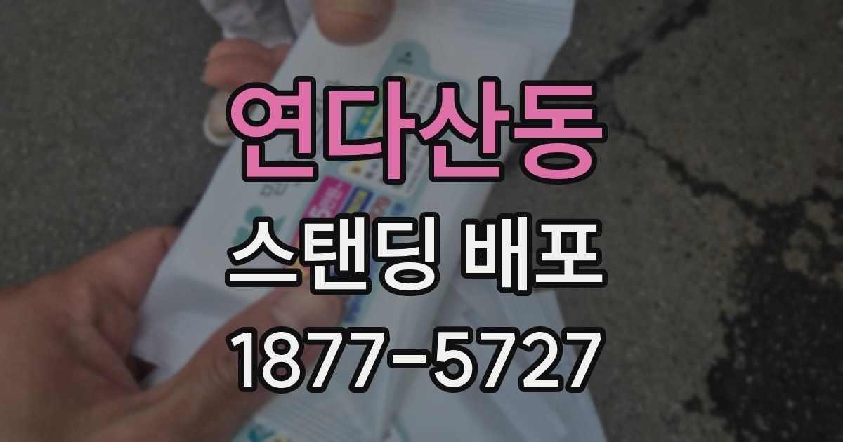 연다산동 스탠딩 배포