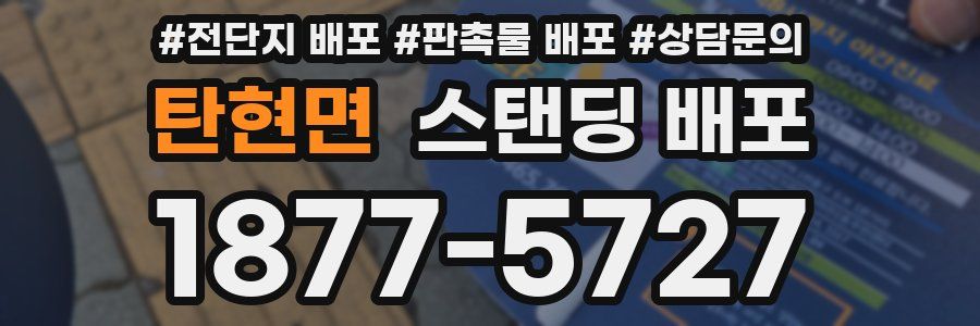 탄현면 스탠딩 배포