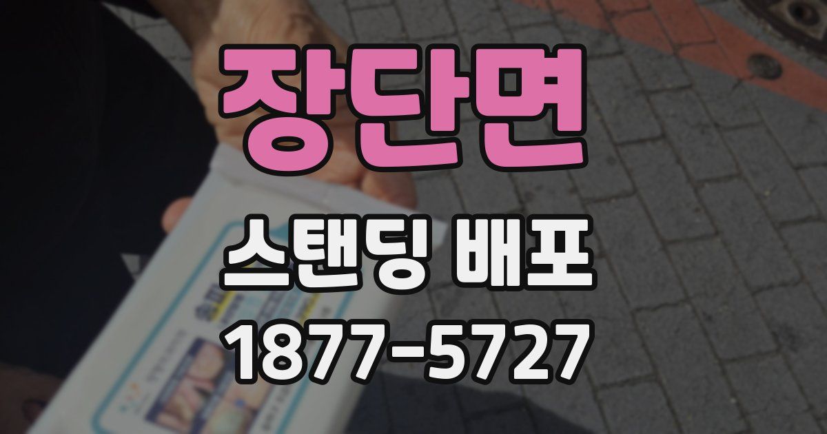 장단면 스탠딩 배포