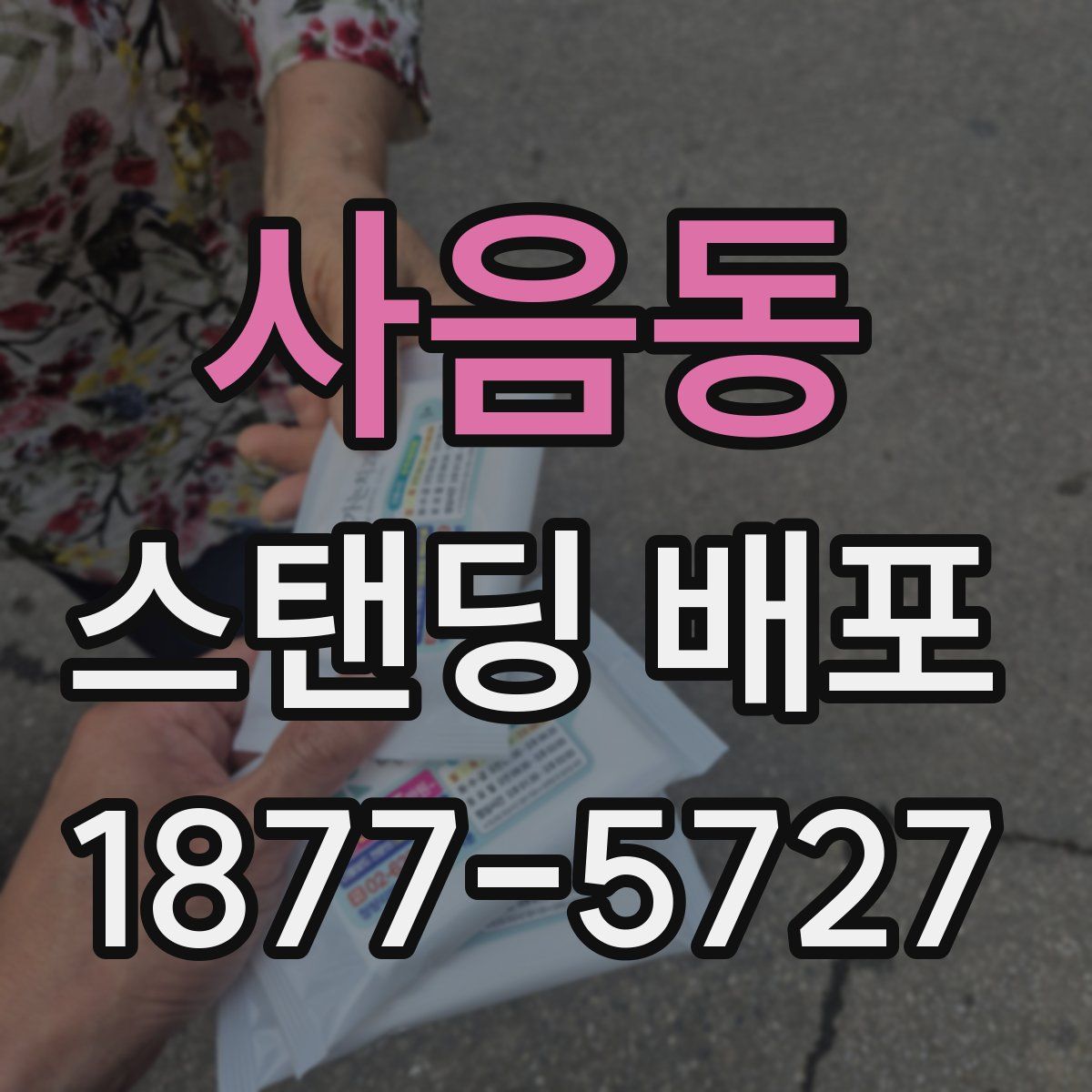 사음동 스탠딩 배포