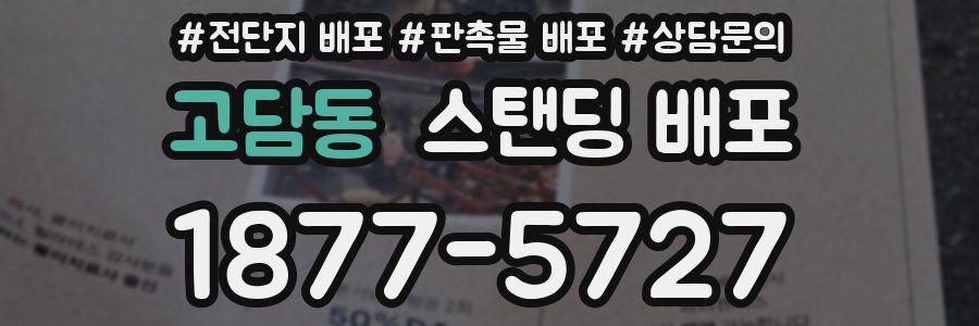 고담동 스탠딩 배포