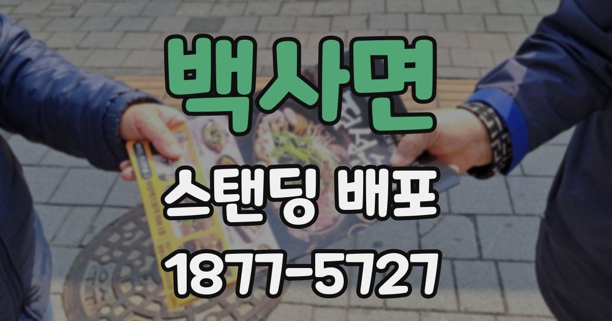 백사면 스탠딩 배포