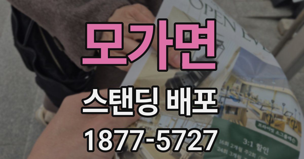 모가면 스탠딩 배포