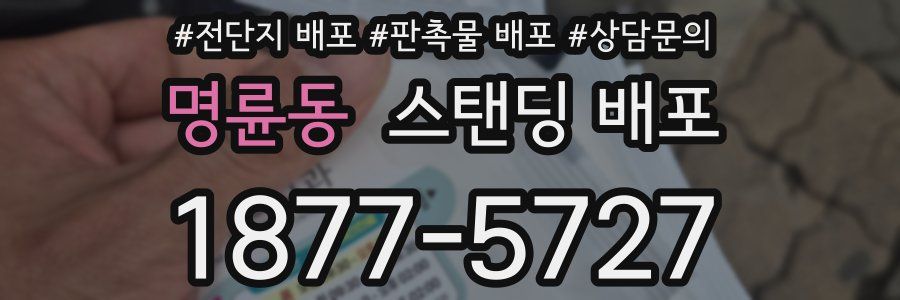 명륜동 스탠딩 배포