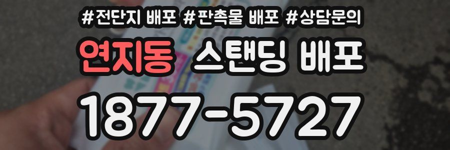 연지동 스탠딩 배포
