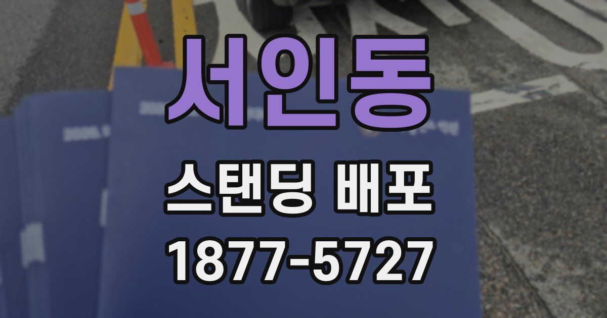 서인동 스탠딩 배포