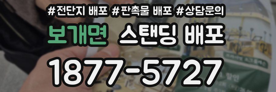 보개면 스탠딩 배포