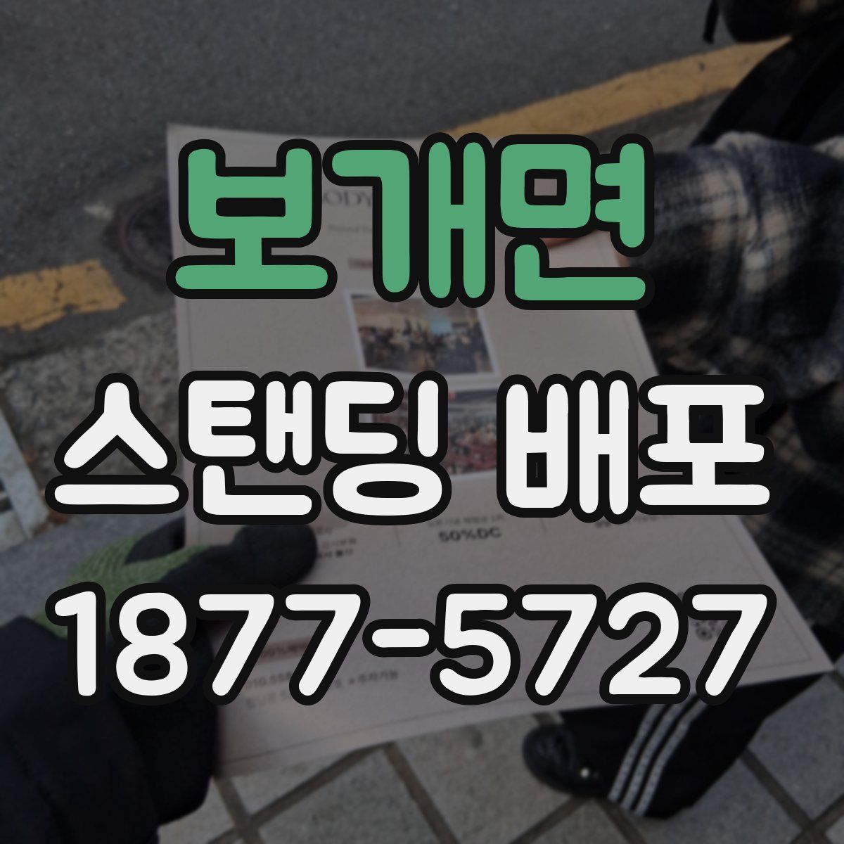보개면 스탠딩 배포