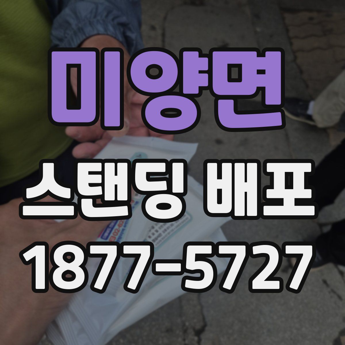 미양면 스탠딩 배포