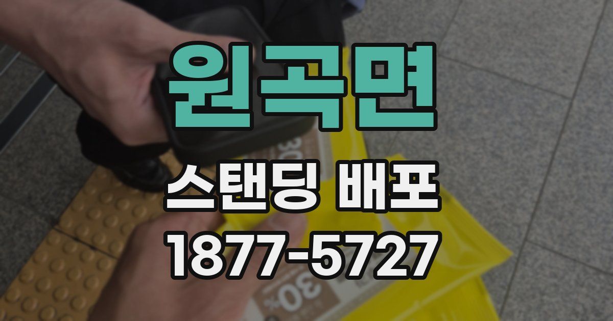 원곡면 스탠딩 배포