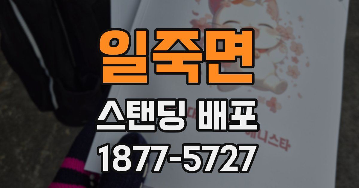 일죽면 스탠딩 배포