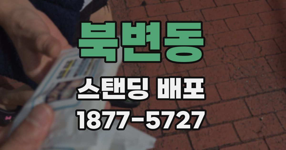 북변동 스탠딩 배포