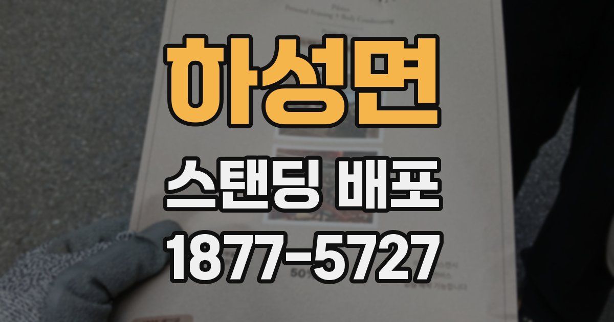 하성면 스탠딩 배포