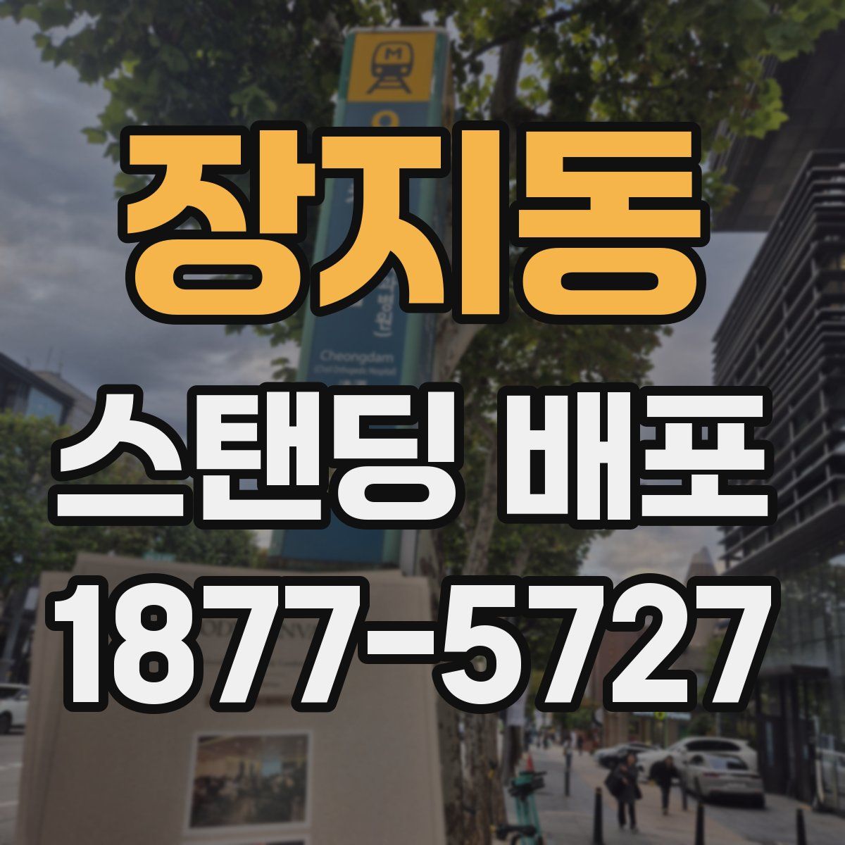 장지동 스탠딩 배포