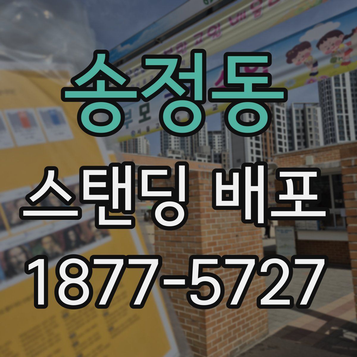 송정동 스탠딩 배포