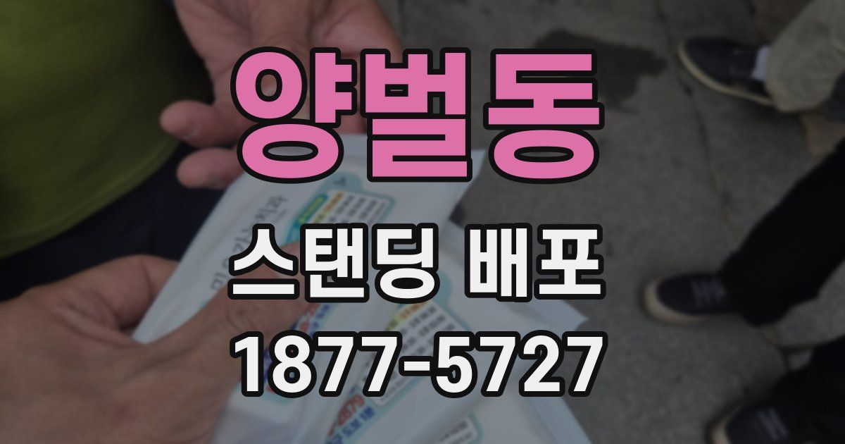 양벌동 스탠딩 배포