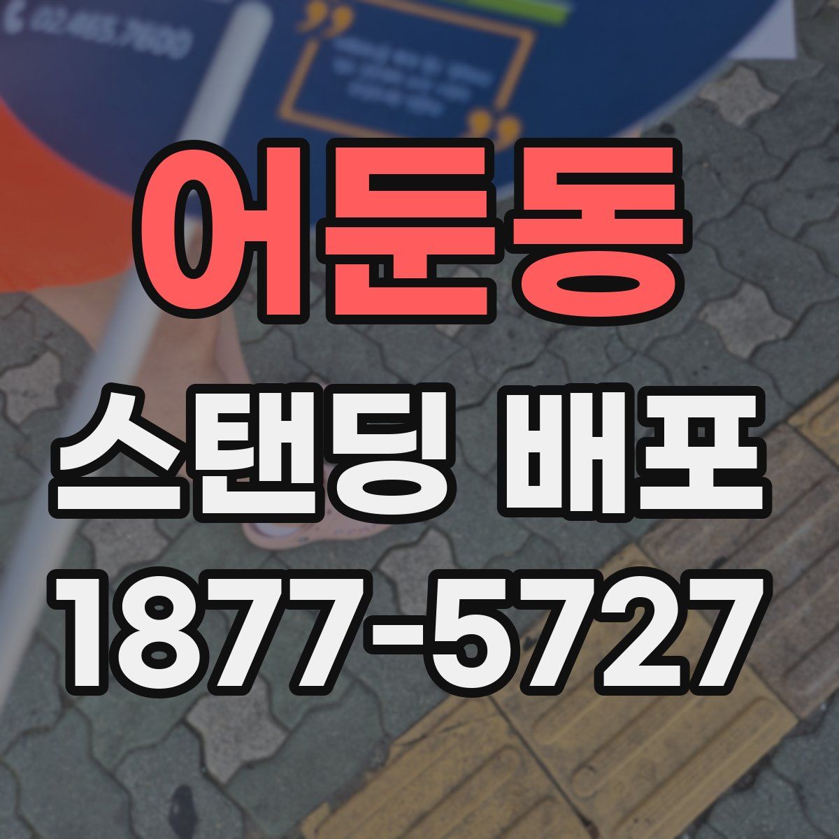 어둔동 스탠딩 배포