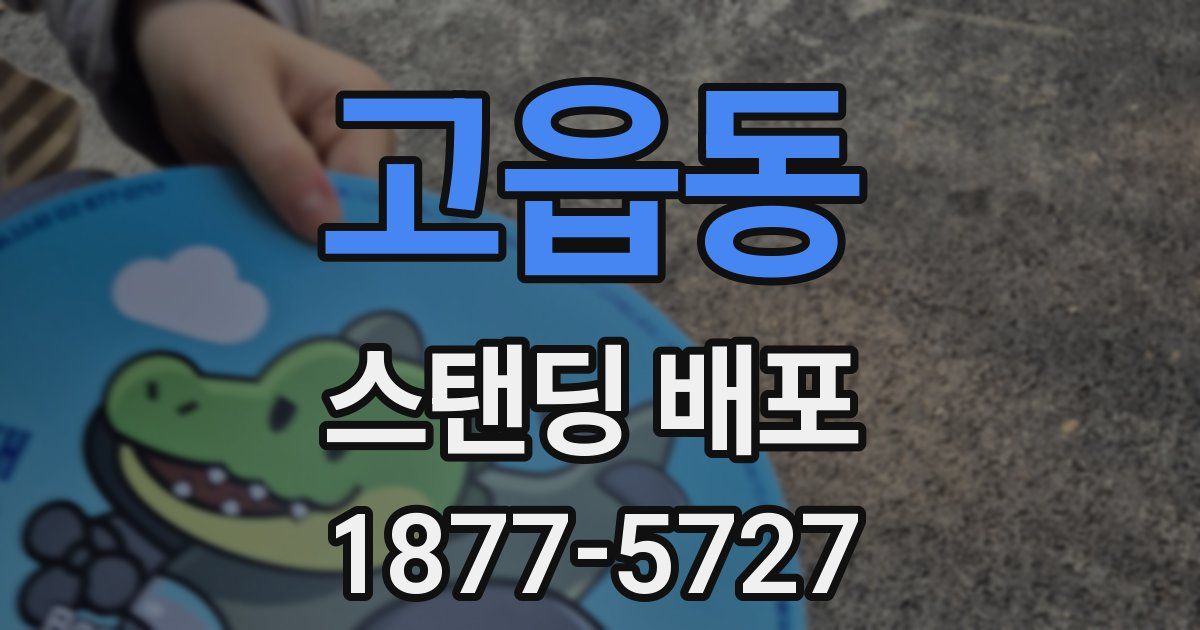고읍동 스탠딩 배포