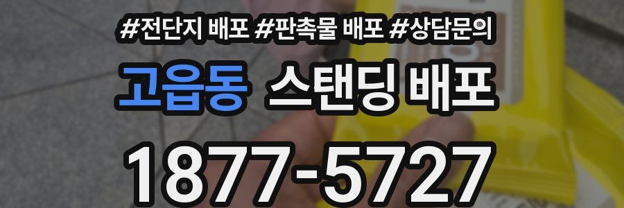 고읍동 스탠딩 배포