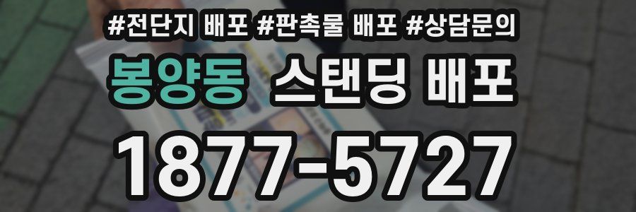 봉양동 스탠딩 배포