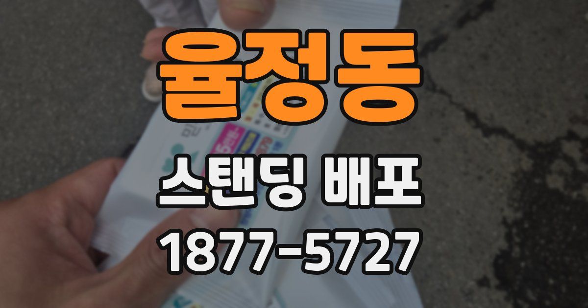 율정동 스탠딩 배포