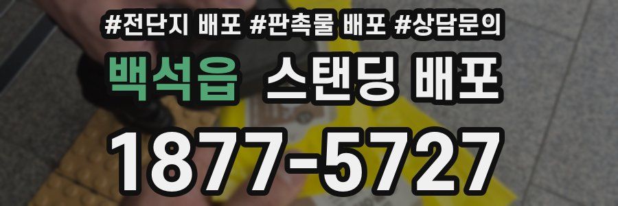 백석읍 스탠딩 배포