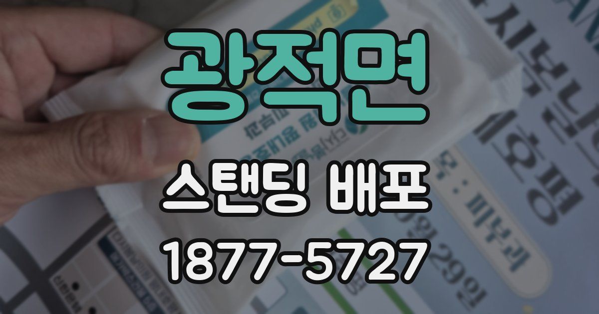 광적면 스탠딩 배포